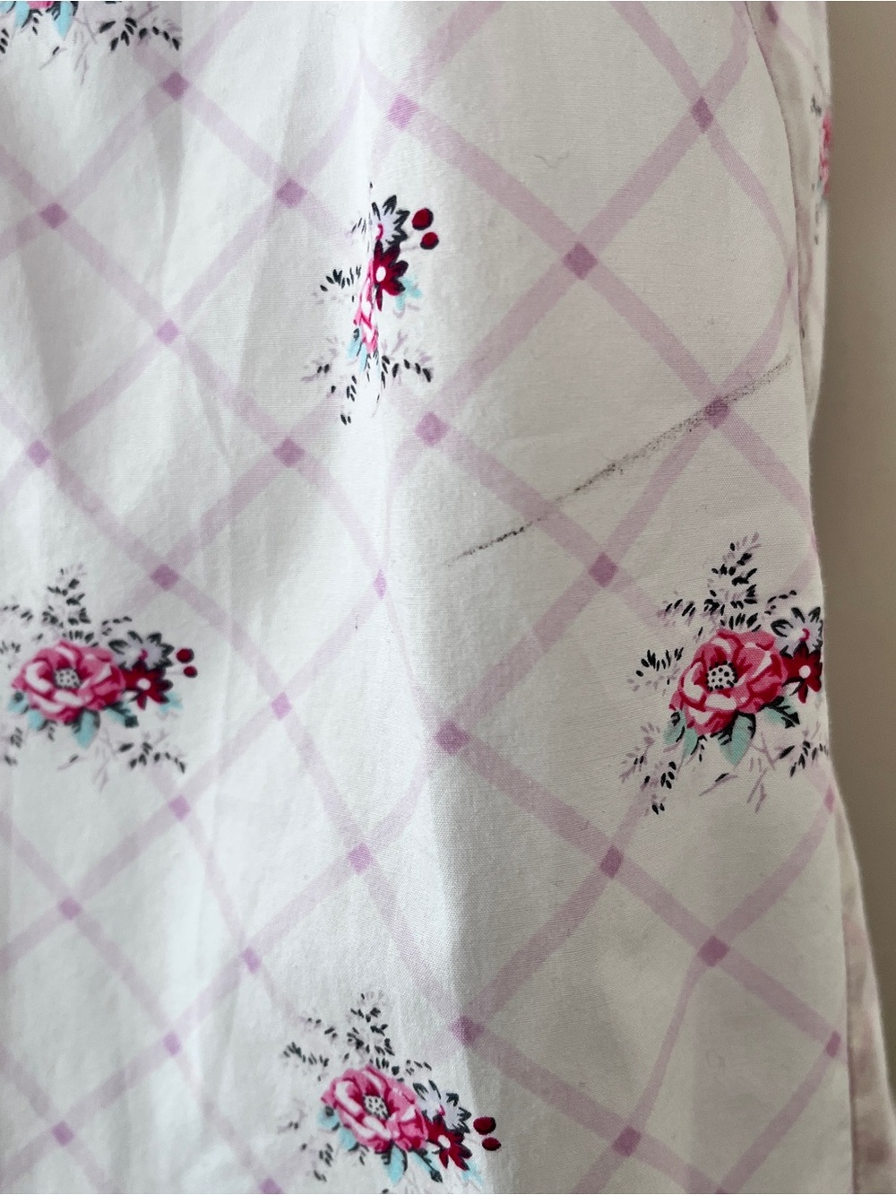 Odille Anthropologie White Short Sleeve Floral Cotton Whimsy Women’s Top Size 10 - Picture 6 of 8